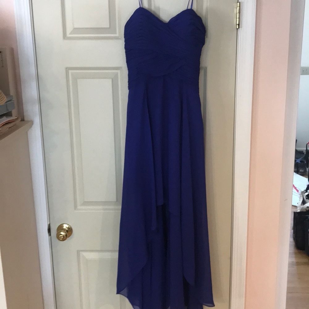 Strapless hi-low dress in purple, excellent condition
